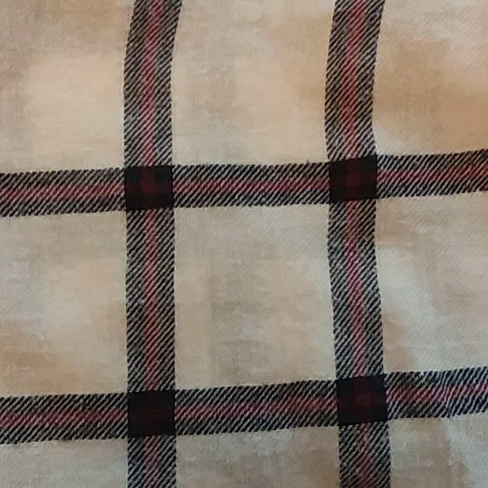 Zara girls size 9 flannel embroidered button down - Picture 5 of 6